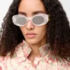 Fasede, ovale Maxi Anagram-solbriller Fasede, ovale Maxi Anagram-solbriller