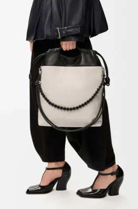 Flamenco Purse Tote-veske i mykt nappa-lammeskinn