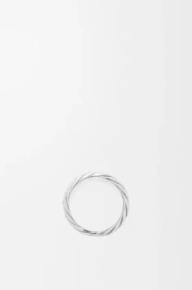 Flettet ring i sterlingsølv