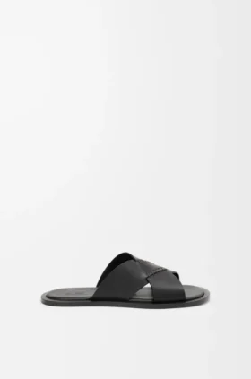 Flex Criss-Cross-sandaler i vegetabilsk garvet kalveskinn