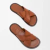 Flex Criss-Cross-sandaler i vegetabilsk garvet kalveskinn Flex Criss-Cross-sandaler i vegetabilsk garvet kalveskinn