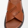 Flex Criss-Cross-sandaler i vegetabilsk garvet kalveskinn Flex Criss-Cross-sandaler i vegetabilsk garvet kalveskinn