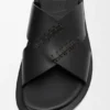 Flex Criss-Cross-sandaler i vegetabilsk garvet kalveskinn Flex Criss-Cross-sandaler i vegetabilsk garvet kalveskinn