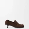 Flex-loafer i semsket kalveskinn Flex-loafer i semsket kalveskinn