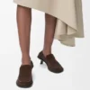 Flex-loafer i semsket kalveskinn Flex-loafer i semsket kalveskinn