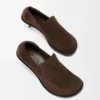 Flex-loafer i semsket kalveskinn Flex-loafer i semsket kalveskinn