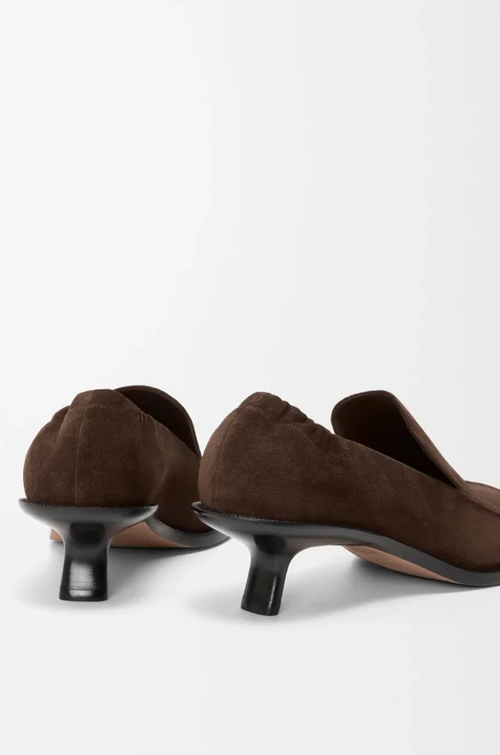 Flex-loafer i semsket kalveskinn Flex-loafer i semsket kalveskinn