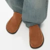 Flex-loafer i semsket skinn