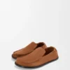 Flex-loafer i semsket skinn