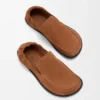 Flex-loafer i semsket skinn
