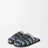 Flex-mule i raffia og kalveskinn Flex-mule i raffia og kalveskinn