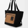 Flex Zipped Tote-veske i lerret og semsket skinn Flex Zipped Tote-veske i lerret og semsket skinn