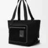Flex Zipped Tote-veske i lerret og semsket skinn Flex Zipped Tote-veske i lerret og semsket skinn
