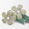 Flor-øreringer i sterlingsølv og krystaller Flor-øreringer i sterlingsølv og krystaller