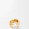Flor-ring i sterlingsølv og emalje Flor-ring i sterlingsølv og emalje