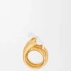 Flor-ring i sterlingsølv og emalje Flor-ring i sterlingsølv og emalje