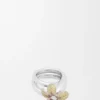 Flor-ring i sterlingsølv og krystaller Flor-ring i sterlingsølv og krystaller