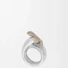Flor-ring i sterlingsølv og krystaller Flor-ring i sterlingsølv og krystaller