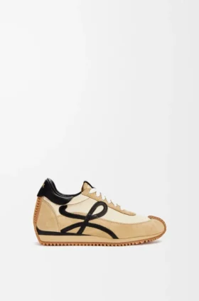 Flow Runner i nylon og semsket skinn