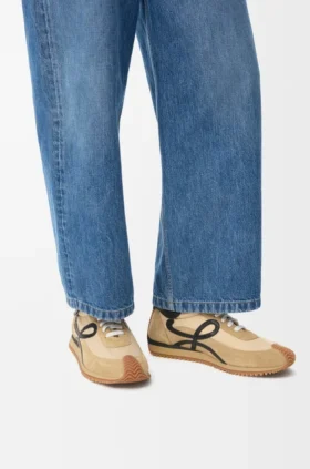 Flow Runner i nylon og semsket skinn