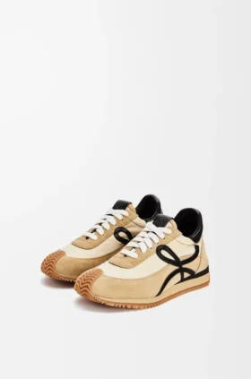 Flow Runner i nylon og semsket skinn