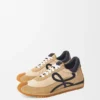 Flow Runner i nylon og semsket skinn Flow Runner i nylon og semsket skinn