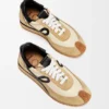 Flow Runner i nylon og semsket skinn Flow Runner i nylon og semsket skinn