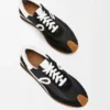 Flow Runner i nylon og semsket skinn Flow Runner i nylon og semsket skinn