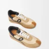 Flow Runner i nylon og semsket skinn Flow Runner i nylon og semsket skinn