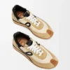 Flow Runner i nylon og semsket skinn Flow Runner i nylon og semsket skinn