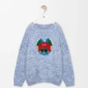 Genser i en blanding av ull og mohair Genser i en blanding av ull og mohair