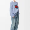 Genser i en blanding av ull og mohair Genser i en blanding av ull og mohair