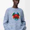 Genser i en blanding av ull og mohair Genser i en blanding av ull og mohair