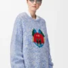 Genser i en blanding av ull og mohair Genser i en blanding av ull og mohair
