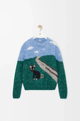 Genser i ull og mohair