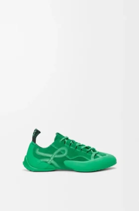 Grip-sneakers i kalveskinn i semsket skinn