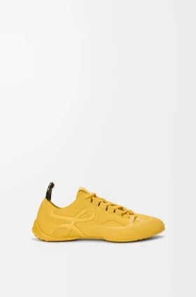 Grip-sneakers i kalveskinn i semsket skinn