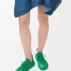 Grip-sneakers i kalveskinn i semsket skinn Grip-sneakers i kalveskinn i semsket skinn