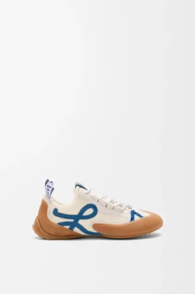 Grip-Sneakers i nylon og semsket skinn