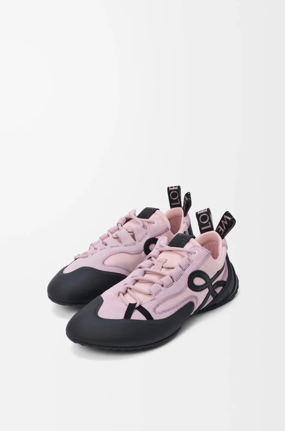Grip-Sneakers i nylon og semsket skinn Grip-Sneakers i nylon og semsket skinn