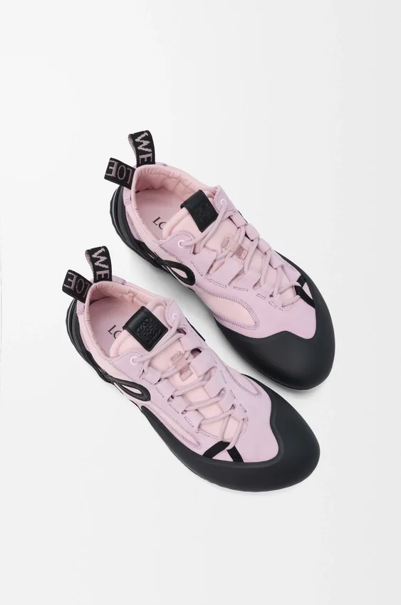 Grip-Sneakers i nylon og semsket skinn Grip-Sneakers i nylon og semsket skinn