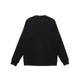 Herre-Loewe Anagram bomullstrøye med rund hals og brodert alfabet – klassisk sportssstil – svart – H526341Xa1-1100