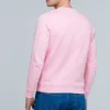 Herre Loewe Anagram brodert sportsskjorte med lange ermer, rosa og rød, H6109900Cr-7080