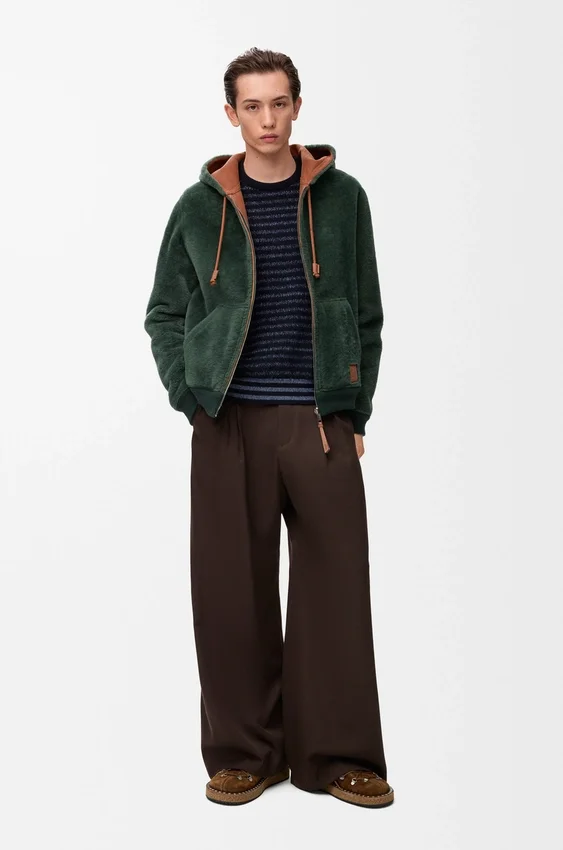 Hettegenser i shearling Hettegenser i shearling