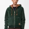 Hettegenser i shearling Hettegenser i shearling