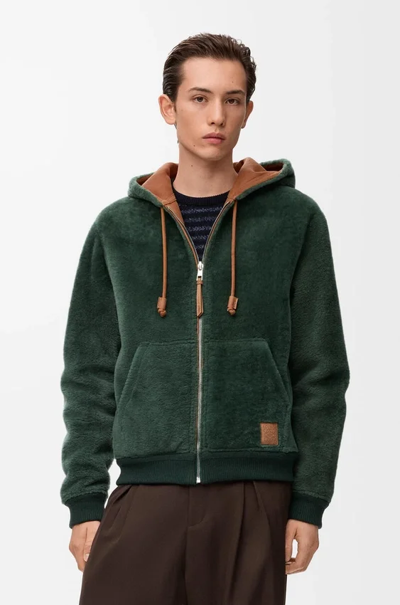 Hettegenser i shearling Hettegenser i shearling