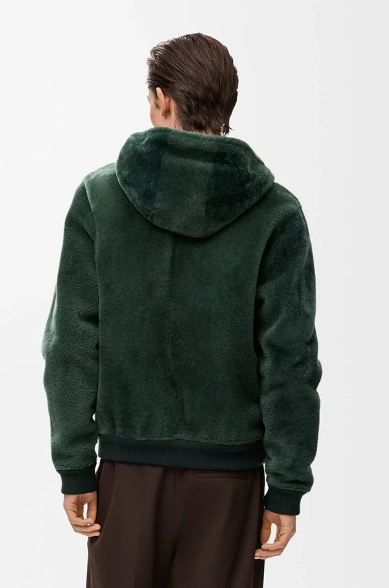 Hettegenser i shearling Hettegenser i shearling