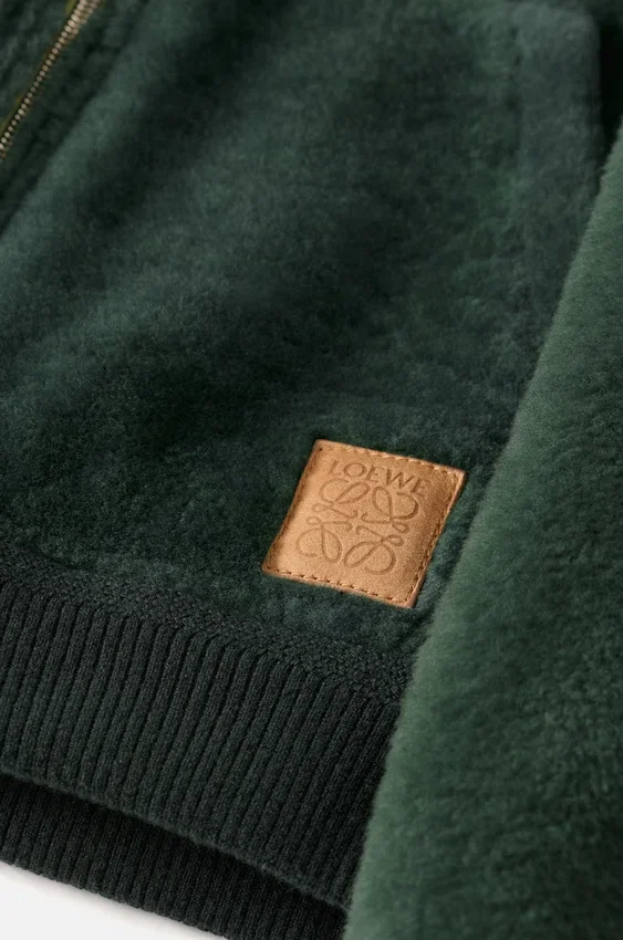 Hettegenser i shearling Hettegenser i shearling