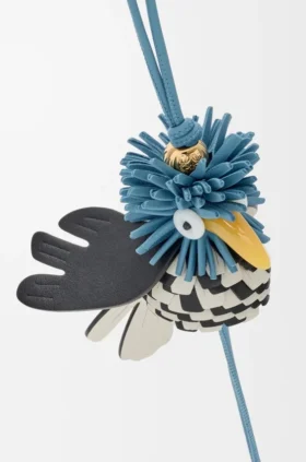 Hoopoe-fugl-smykke i klassisk kalveskinn