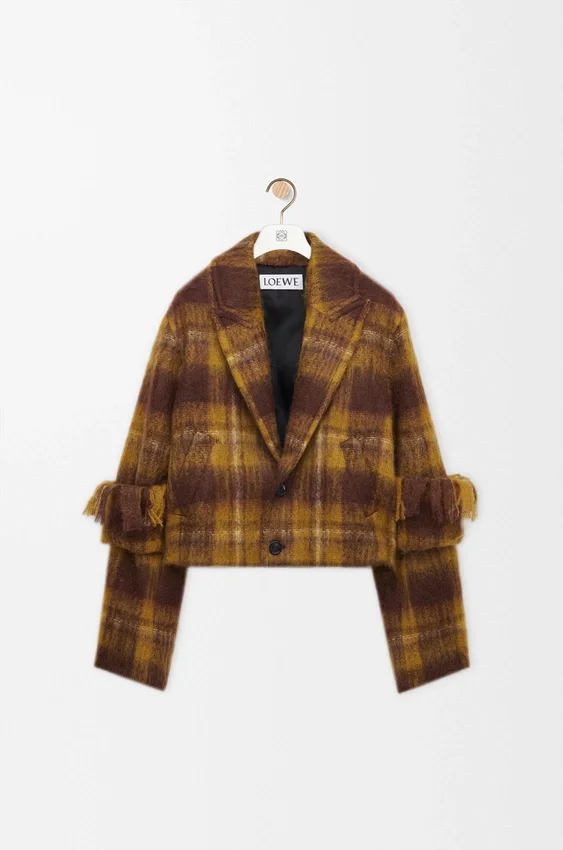 Jakke i mohair- og ullblanding Jakke i mohair- og ullblanding